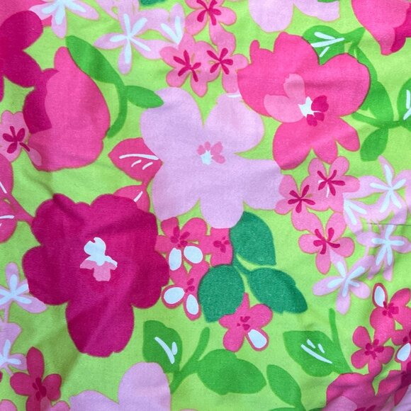 Vintage Floral Print Capris Cropped Trouser Wide Straight Leg Flare Summer Pants - Picture 8 of 10
